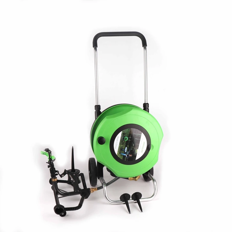 IRRIGLAD Second Generation 20m Freestanding Portable Adjustable Garden Hose Reel Cart