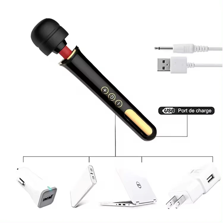 Любовь Секс Пуля Вибратор 10 скоростей сильная мощность USB перезаряжаемая палочка массаж