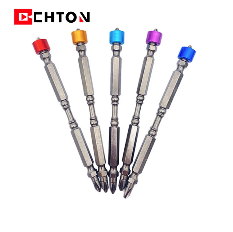 High Quality Taiwan S2 Precision Double Head Screwdriver Bit With Strong Magnetic Ring