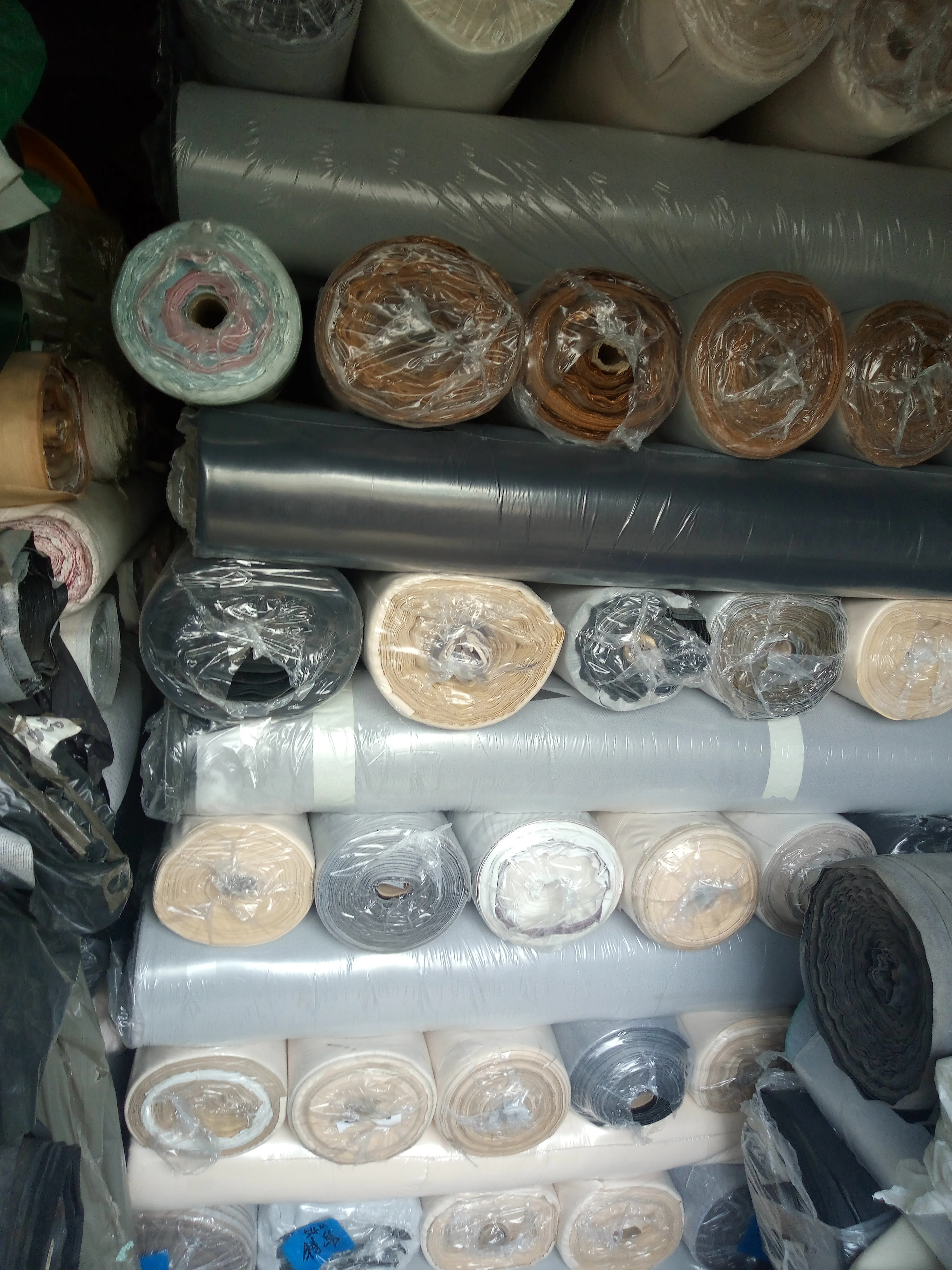 pvc leather stocklot sold in kilograms made in china