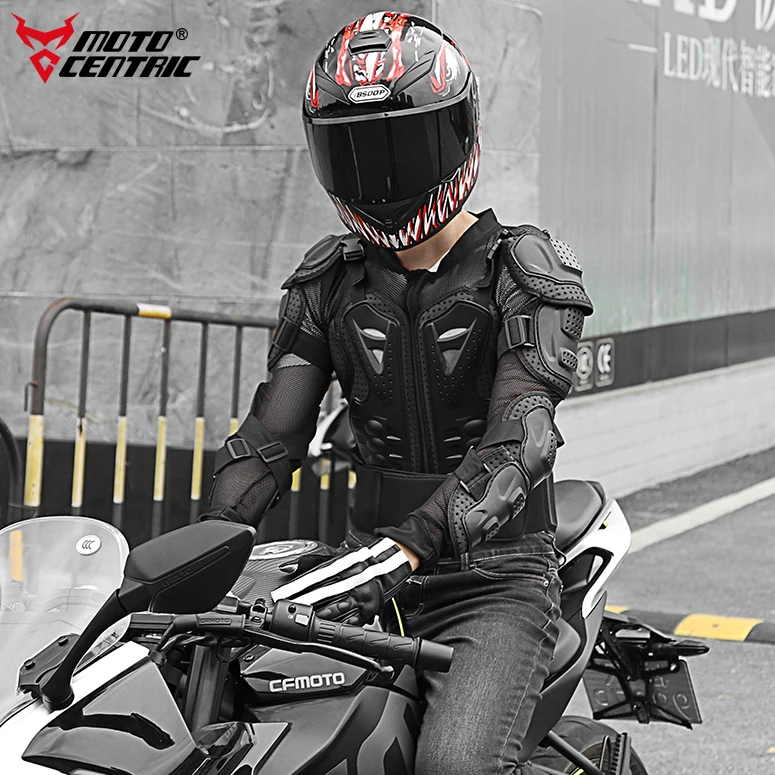 MOTOCENTRIC factory ABS&EVA hard shell reticular breathable motorcycle jacket protect