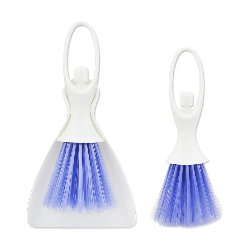 
QJ-G-S-029 Multifunction Hand Broom and Dustpan Set Mini Car Detailing Cleaning Dust Brush With Dustpan 