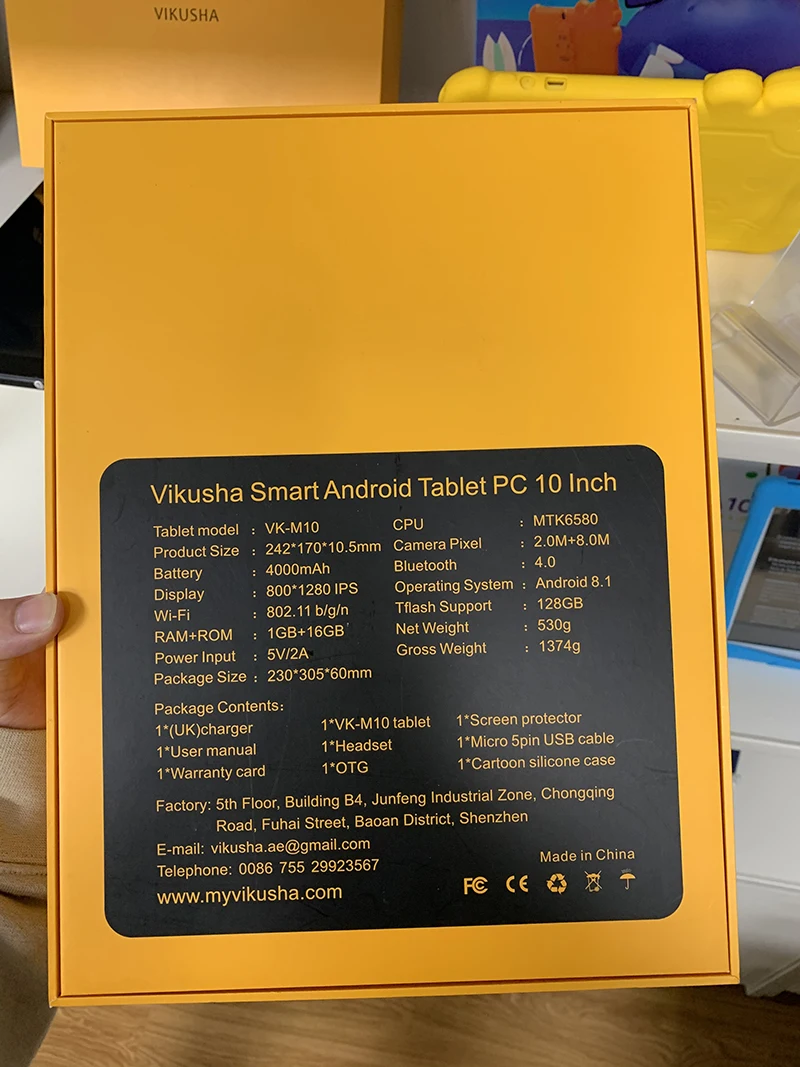 Customized Logo  10.1inch Mediatek  Android 8.0 Tablet Pc Rugged 4g Tablet With Front Camera