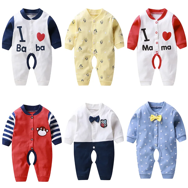 Wholesale Kids Pajamas Onesie Newborn cotton Romper Baby Bodysuit Clothes Baby Boy Clothes Newborn