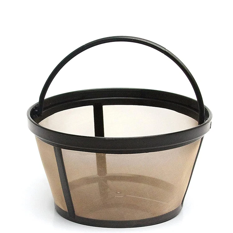 Stainless steel Reusable 8-12 Cup Basket Coffee Filter fits Coffee Makers and Brewers
