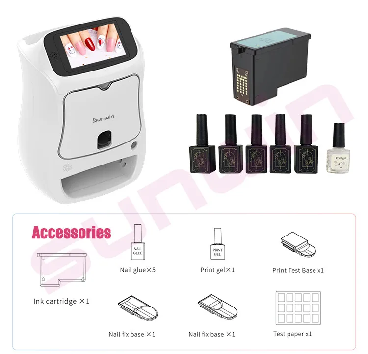 2024 China Integration Nail Printer Good Price Nail Art 3d Hot Selling Touch Creen High Hefinition Printing