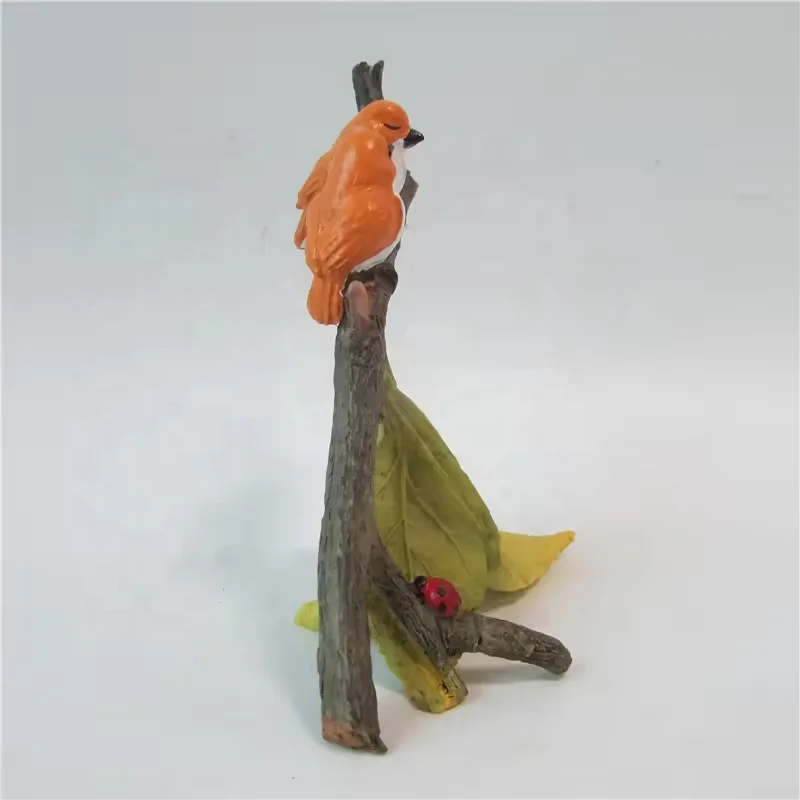Z13917A Resin Statue micro landscape Love artificial Birds Figurine Craft Bird Garden Ornament Patio Decor valentin days gift
