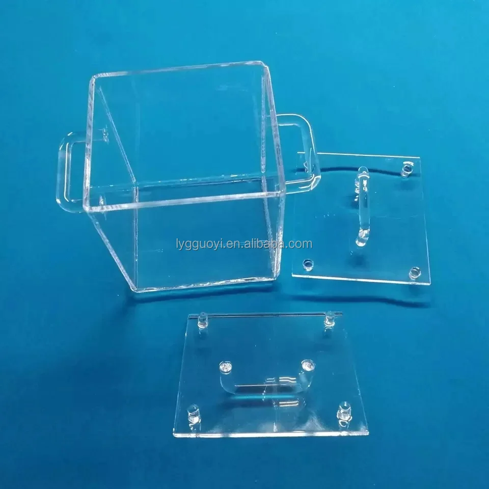 custom size clear quartz glass tank for fish bowl glass container
