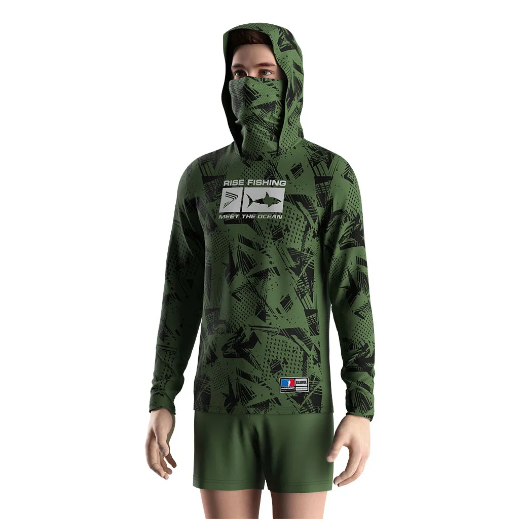 Eco-Friendly Sublimation Upf 50+ Fish Quick Dry Colombia T Men Performance Shirts Fishing Hoodie Long Sleeve