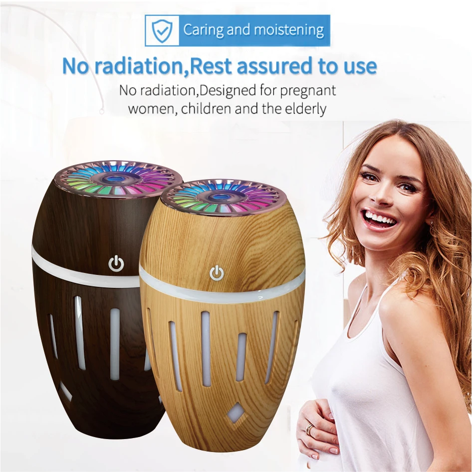 Portable Led Light Mini car humidifier 200ml Spray Mist Usb Ultrasonic for Home Office Car Purifier with Led Night Light