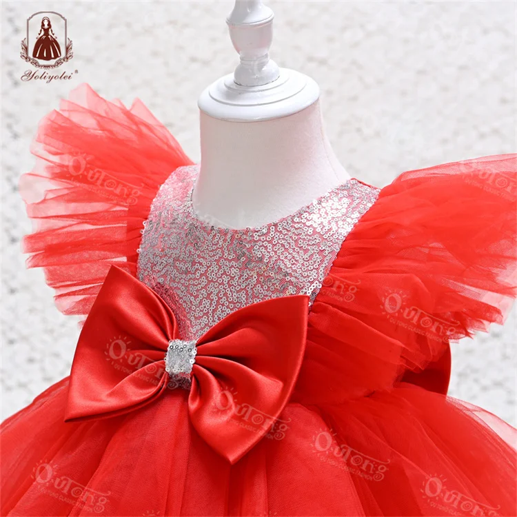 Outong Boutique Golden Supplier, Piano Performance Party Wholesale Tutu Baby Birthday Princess Dress/