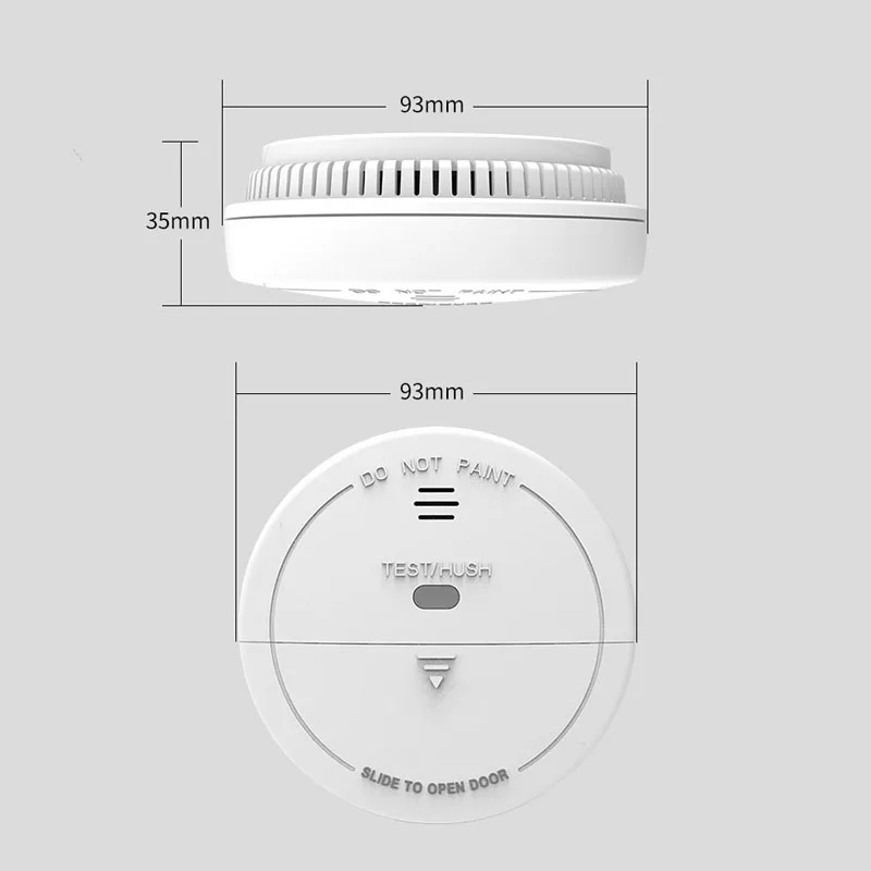 Security Alarm System Tuyasmart Smart Life APP Cigarette Fire Smoke Leak Alarm Tuya WiFi Smoke Detector