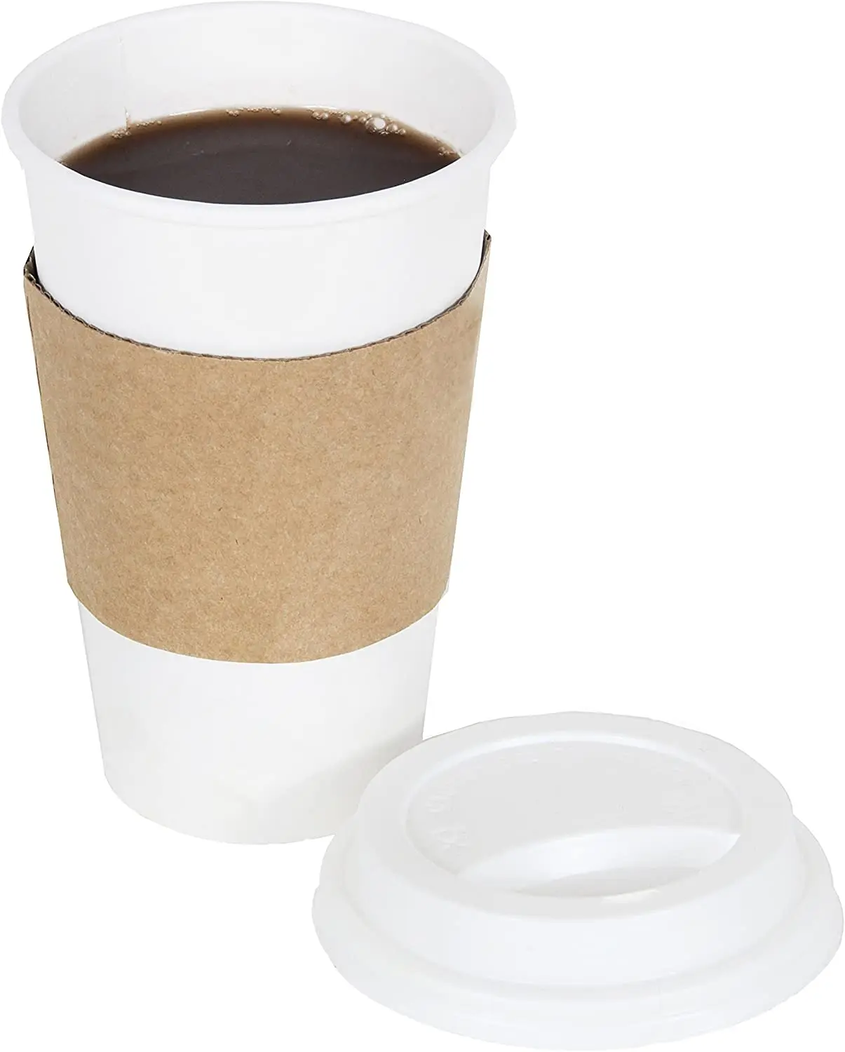 Hot Sale Paper Sleeve For Paper Cups Custom Sleeve With Logo cup with lid