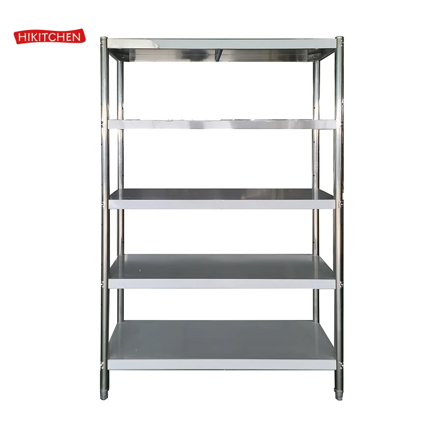 commercial kitchen restaurant equipment heavy duty 5 tier adjustable shelving unit stainless steel rack shelf