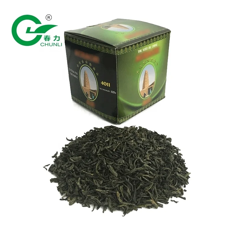 China 100% Fragrance Aftertaste Green Tea Good For Kidneys Sweet Flavor Eyebrow Tea Chunmee 4011 aaaaa 200g