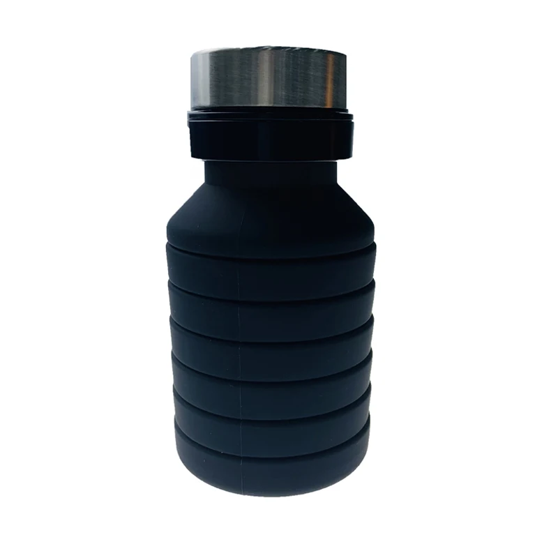 Leatchliving Cusomtomized New Design Silicone Funny Black Collapsible Cup For Kids Silicone Cups