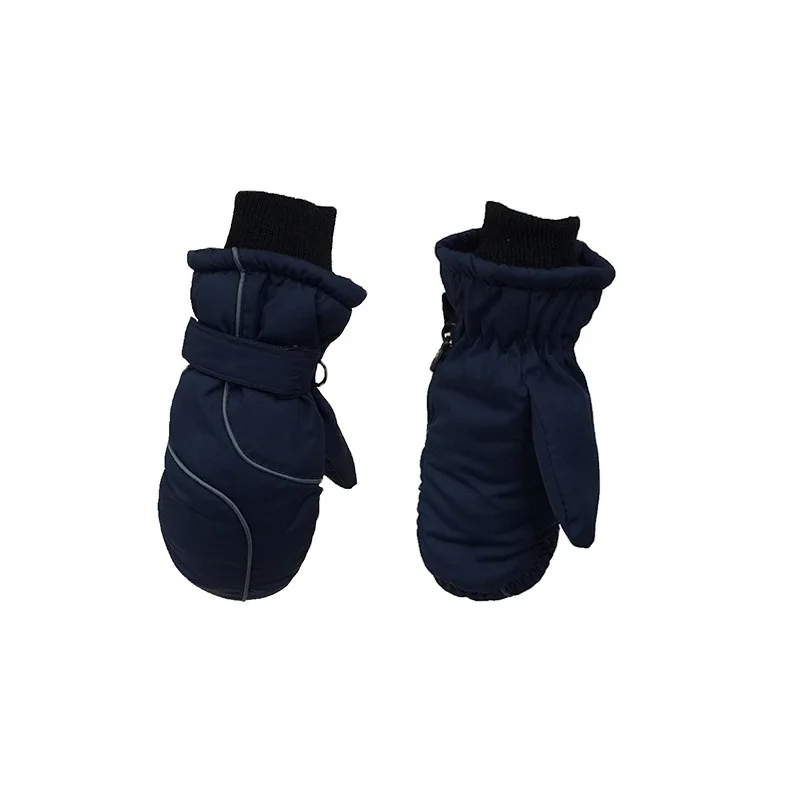 Winter Children Thicken Warm Keeping Splicing Skiing Sports Supplies Outdoor Windproof Waterproof Hand Protection Casual Tools