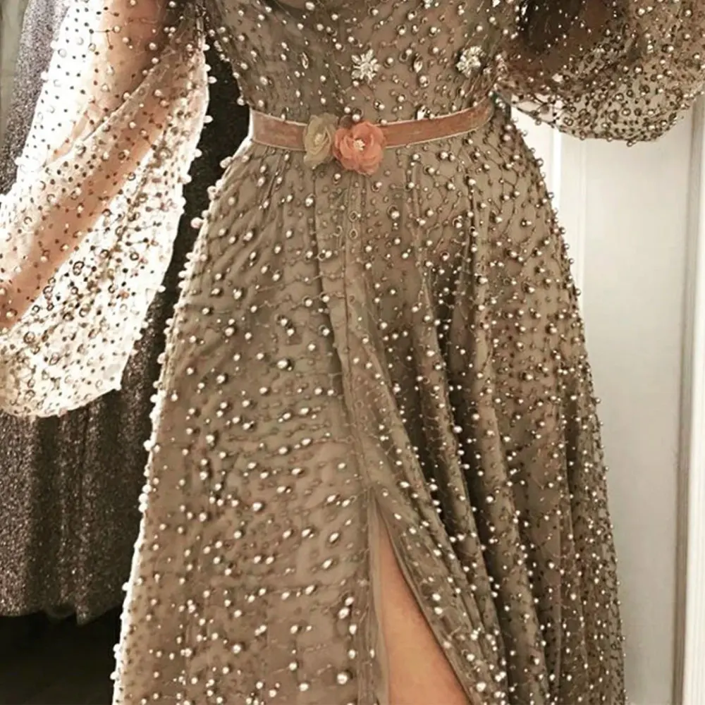 Party Evening Gowns Long Sleeve Evening Dress For Fat Women Plus Size Dress