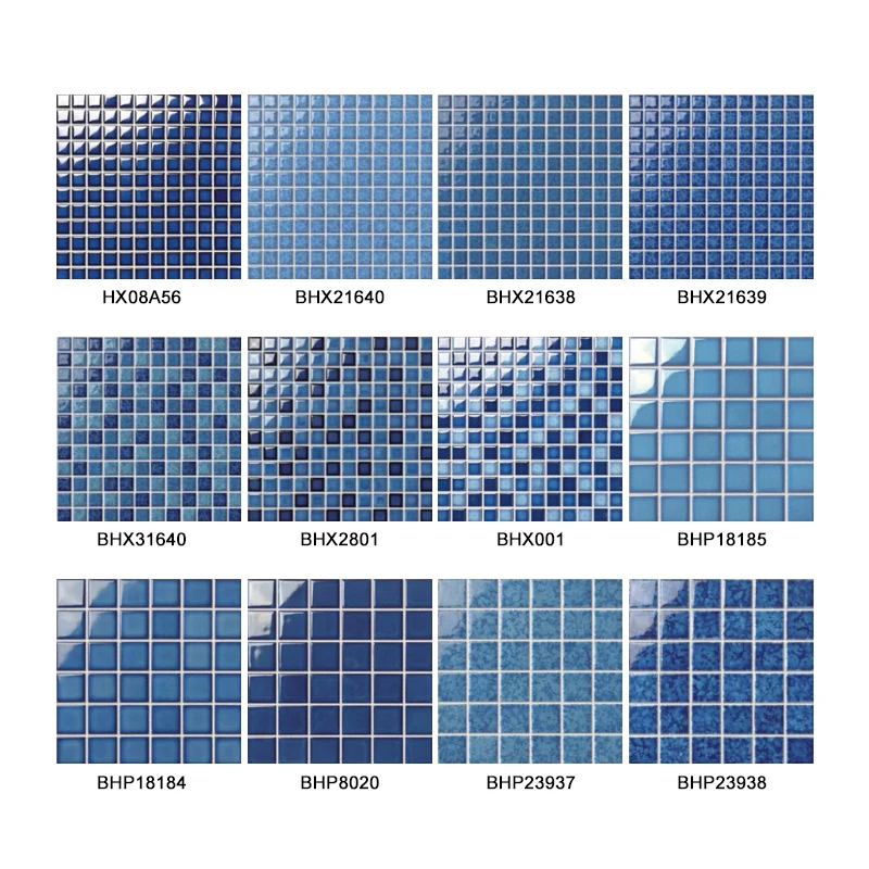 Outdoor swimming pool ceramic mosaic tiles Professional ceramic mosaic manufacturer for bathroom swimming pool wall mosaic tiles