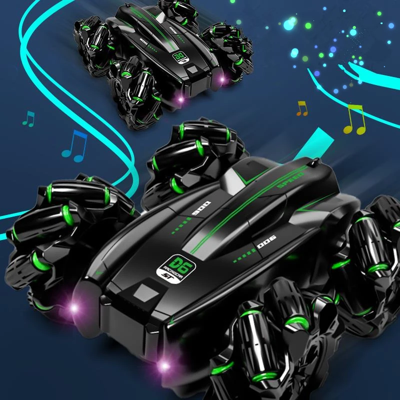 Electric High Speed 2.4G Double Side 4X4 Off Road Radio Remote Control Toys Hand Controlled Gesture Watch RC Stunt Car