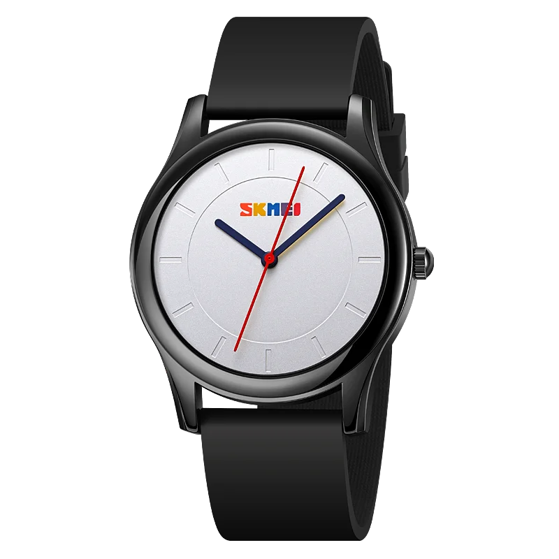 Skmei 2112 silicone strap quartz women and men watch analog design wrist watch
