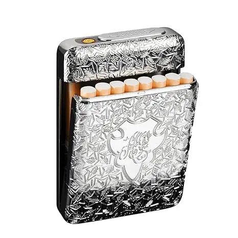 Cigarette Case with USB Lighter 16 pcs 84mm Regular