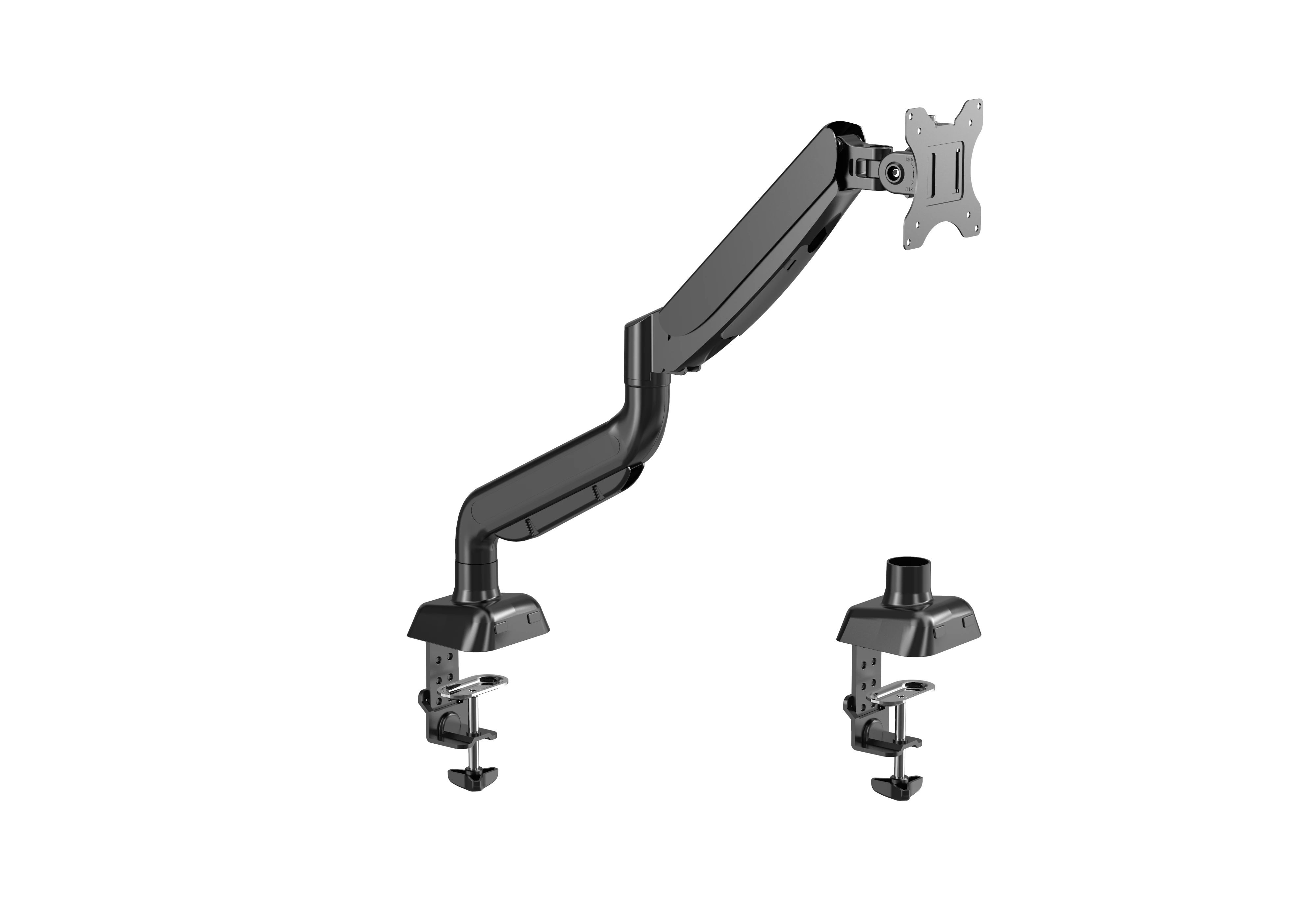 The Latest Adjustable Monitor Desk Mount For VESA Patterns And Cable Management