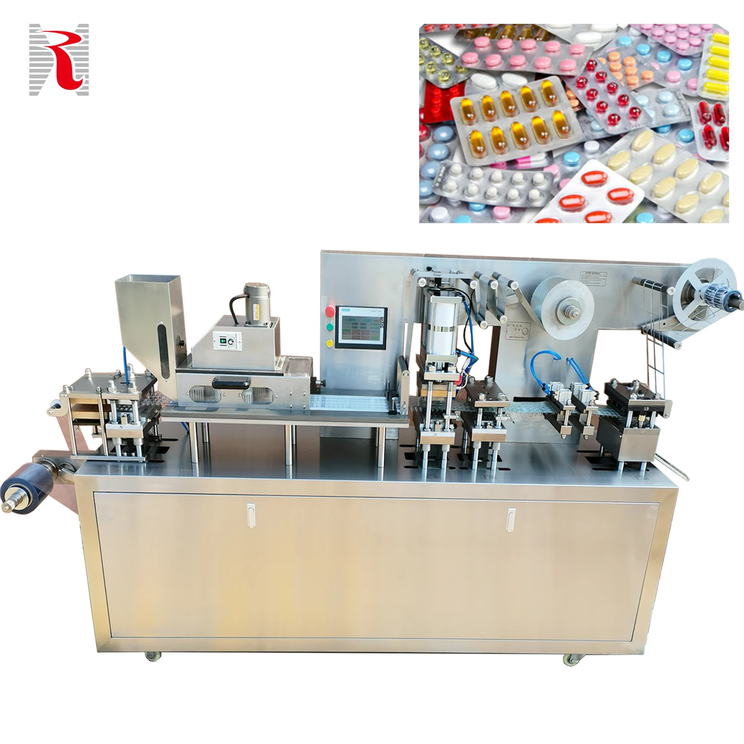 DPP-140 High Speed Heat Sealing Pill Blistering Capsule Blister Packaging Machine For Pharmaceuticals Tablets