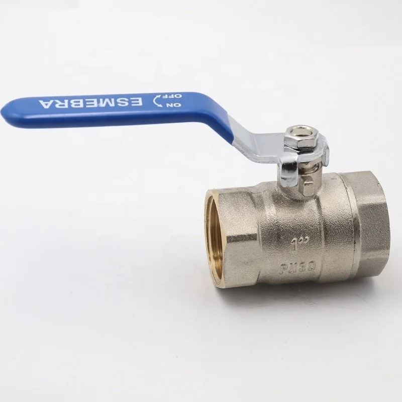Forged PN 40  manual  water conorl brass ball valve with lever iron handle