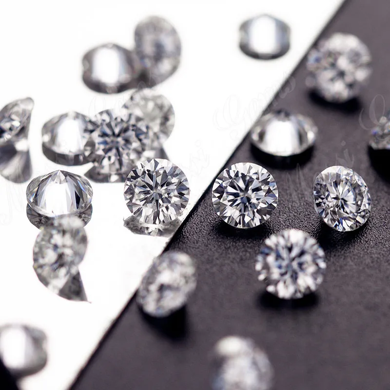 Wholesale price per carat loose round 1mm 1.2mm 1.3mm 1.4mm melee white moissanite diamond