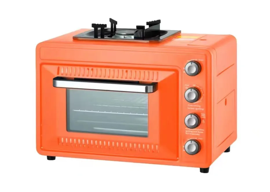 2024 Outdoor Kitchen Appliances Digital BBQ Portable Gas Toaster Oven With Burner