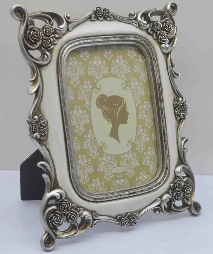 European Style Resin Vintage Picture Frames Gold Photo FrameClassic Wooden Frame for Wedding Gifts