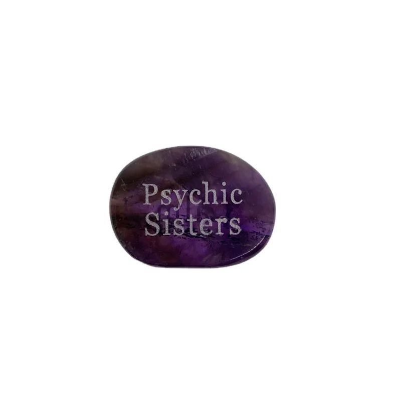 crystal worry stone healing stones craft gemstones gifts amethyst quartz crystal word thumb stones