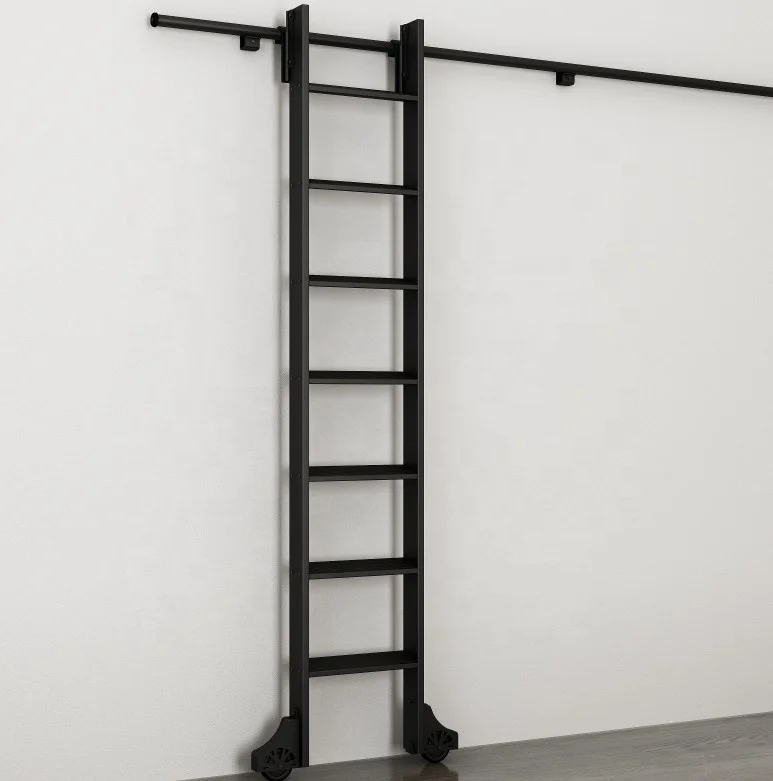 
Sliding Rolling Ladder Hardware for Library and bookshelf. 