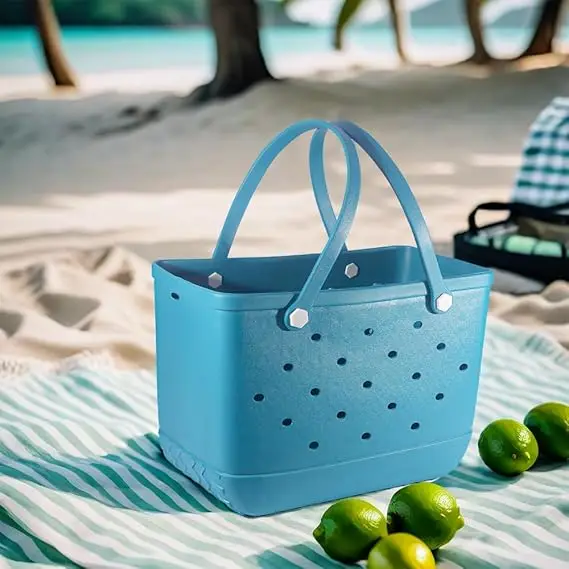 Luxury Unisex Large Nylon Lining Summer Beach Tote Bags Open Waterproof Backpack Bow Design Custom Logo Reusable Handbags