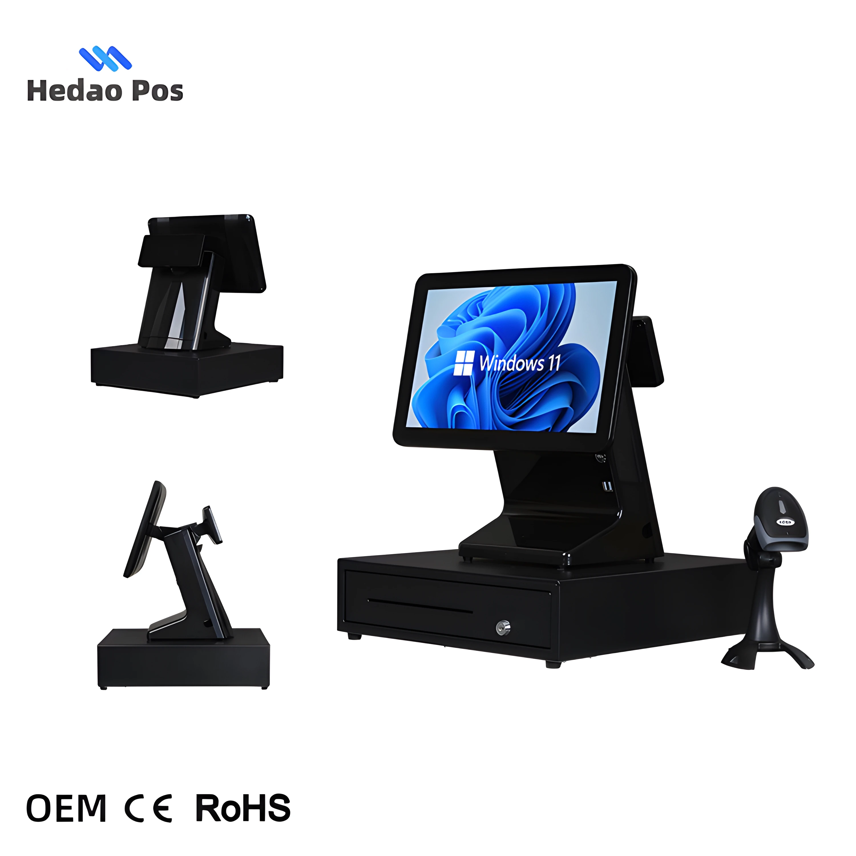 Hot Products 15.6 Inch Dual Core i5 All in One POS System Supermarket & Restaurant Cash Register for Supermarket
