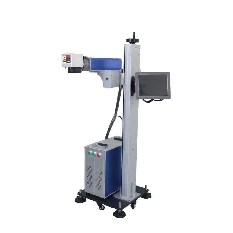 Fiber laser printer laser coder for time date coding on aluminum stainless steel marking engraving