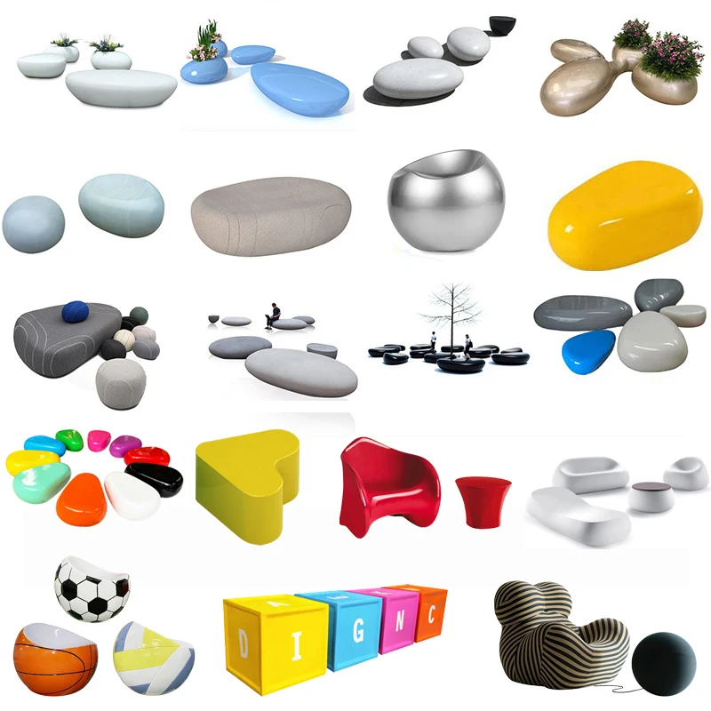 Y019 Modern Special lazy sofa bulge stool frog shaped arm sex chair Fiberglass outdoor garden home Furniture leisure relax Chair