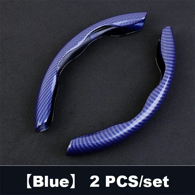 Car steering wheel cover  woodgrain skid resistant luxury PU leather carbon fiber car steering wheel cover