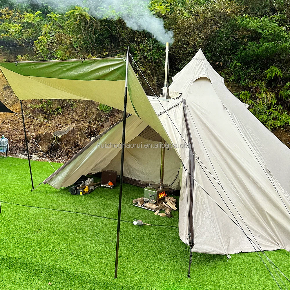 New Eco-friendly High Efficiency Portable Charcoal Wood Chip Burning Tent Stove For Outdoor Camping Cooking