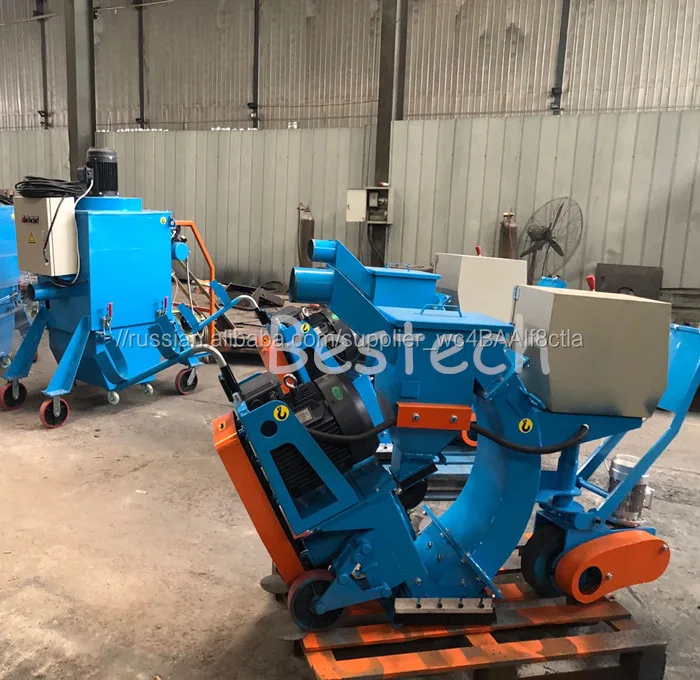 Steel plate shot blast cleaning machine/Mobile road sand blasting machine