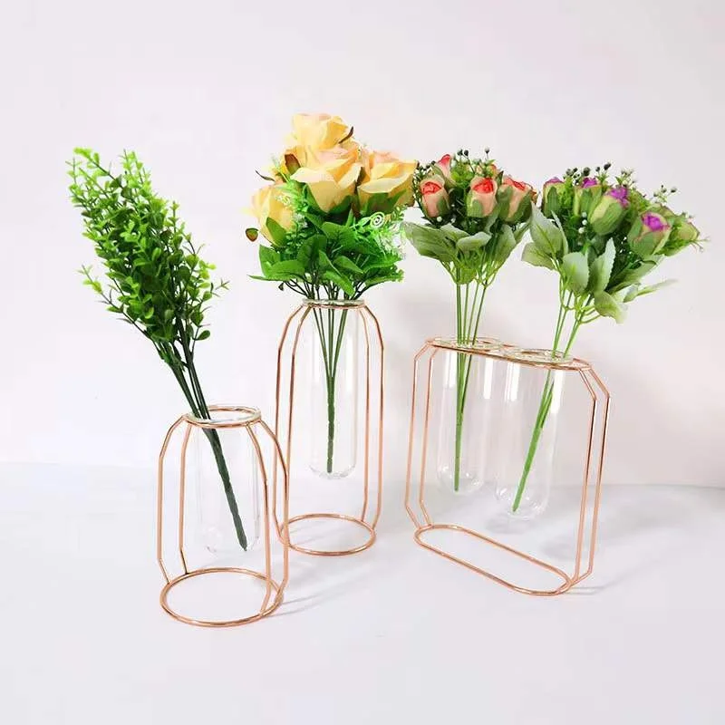 Wholesales Gold Metal Flower Vase Stand for Wedding Party Table  Decoration