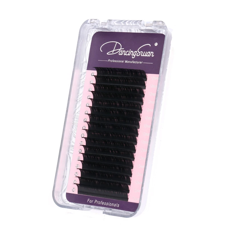 Dancingswan Fast fanning eyelash extensions natural fluffy hand made lash classic Volume eyelash extensions