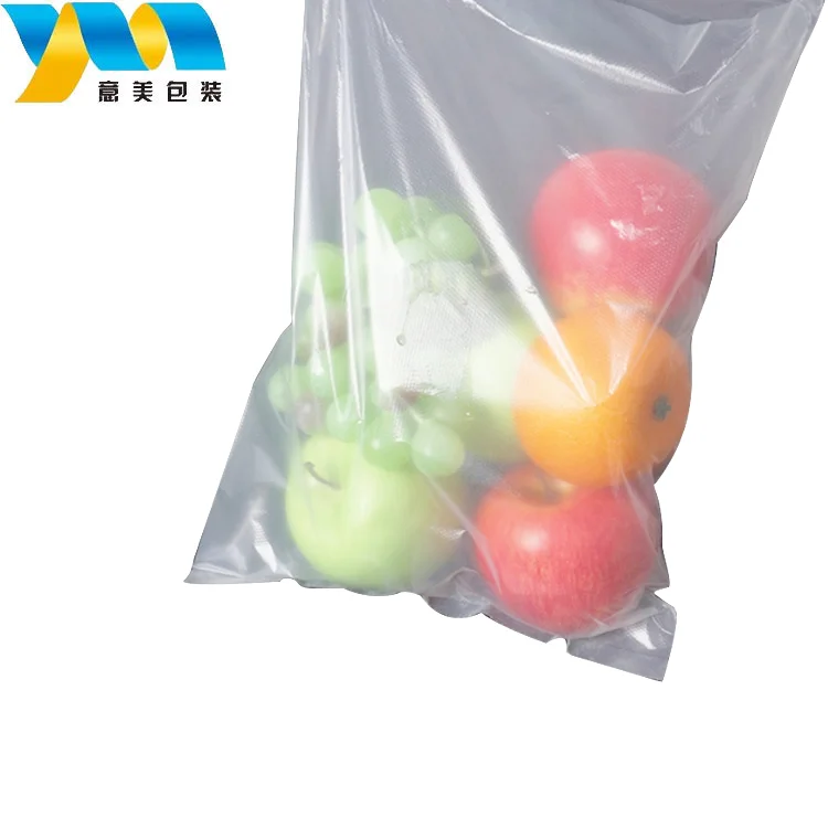 Factory supply food grade fruit vegetable packaging plastic grocery bag for supermarket