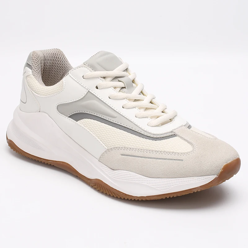 Men trendy mens sneakers white new wholesale mesh korean chunky daddy shoes manufacturing