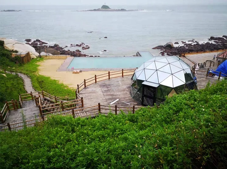 Modern Style Modular Tent Half Sphere House Tent Igloo Glass Tent Dome House