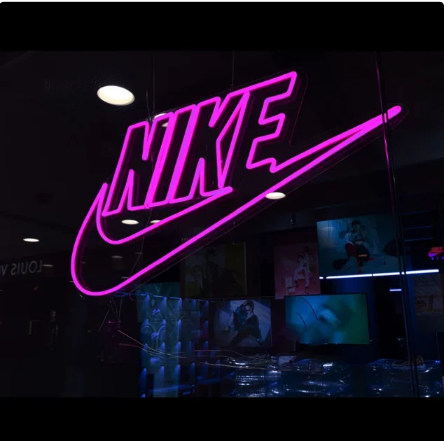 Manufacturer Custom Outdoor Store Acrylic Neon Light Sign Jordan Neon Sign Letters Led Enseigne Neon