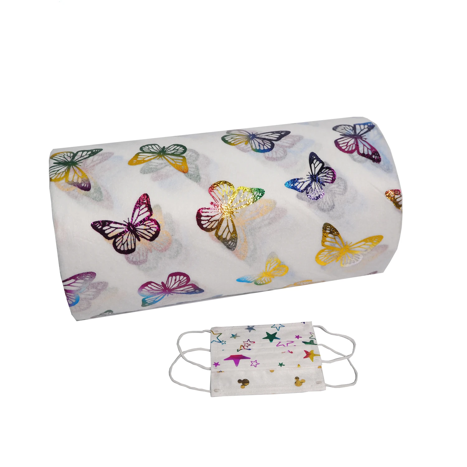 Spunlace Nonwoven Fabric pp Spunbond Printed Non-woven Fabrics for Children and Adult Mask