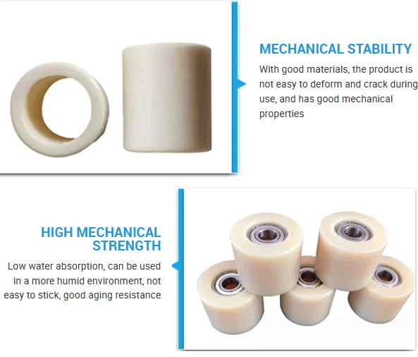 Motor shaft bearing sleeve plastic nylon bushing flame retardant flat strain shaft sleeve cutless bearing