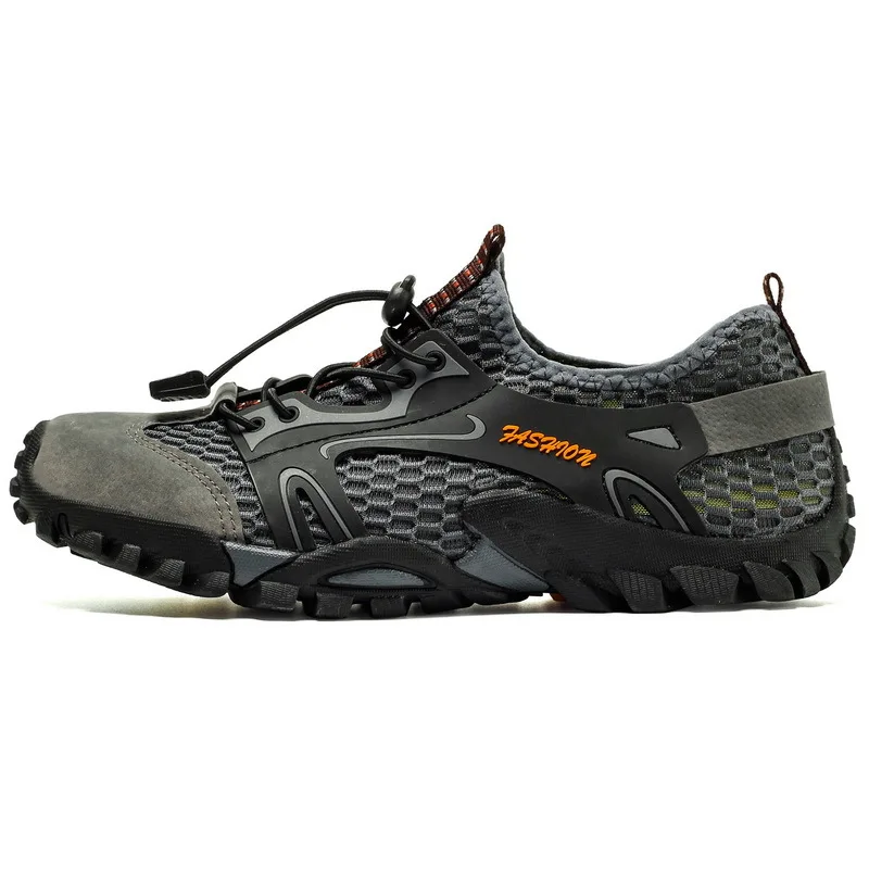 Outdoor wear resistant breathable comfortable mountain climbing mesh shoes/hikking shoes